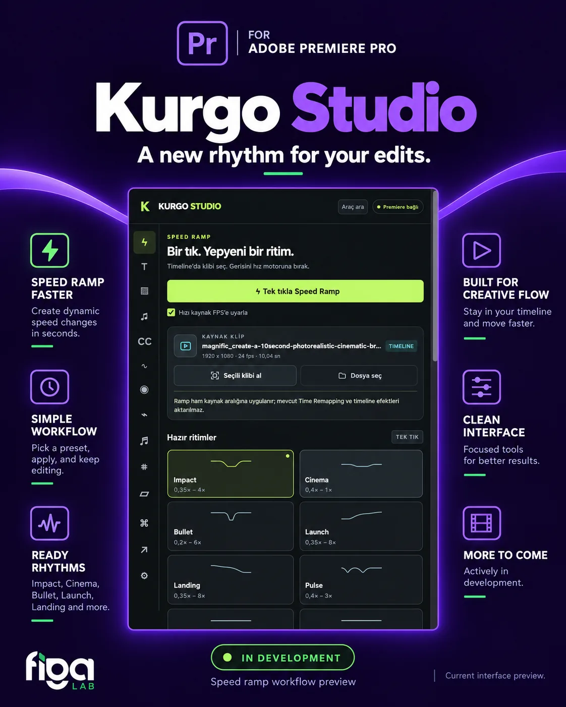 Kurgo Studio — A new rhythm for your edits.